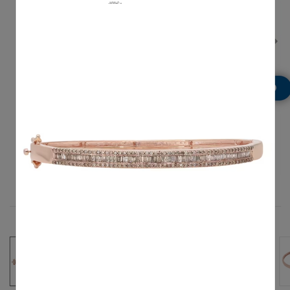 NATURAL CHAMPAGNE DIAMOND BANGLE BRACELET IN ROSEGOLD. 2.00CARATS